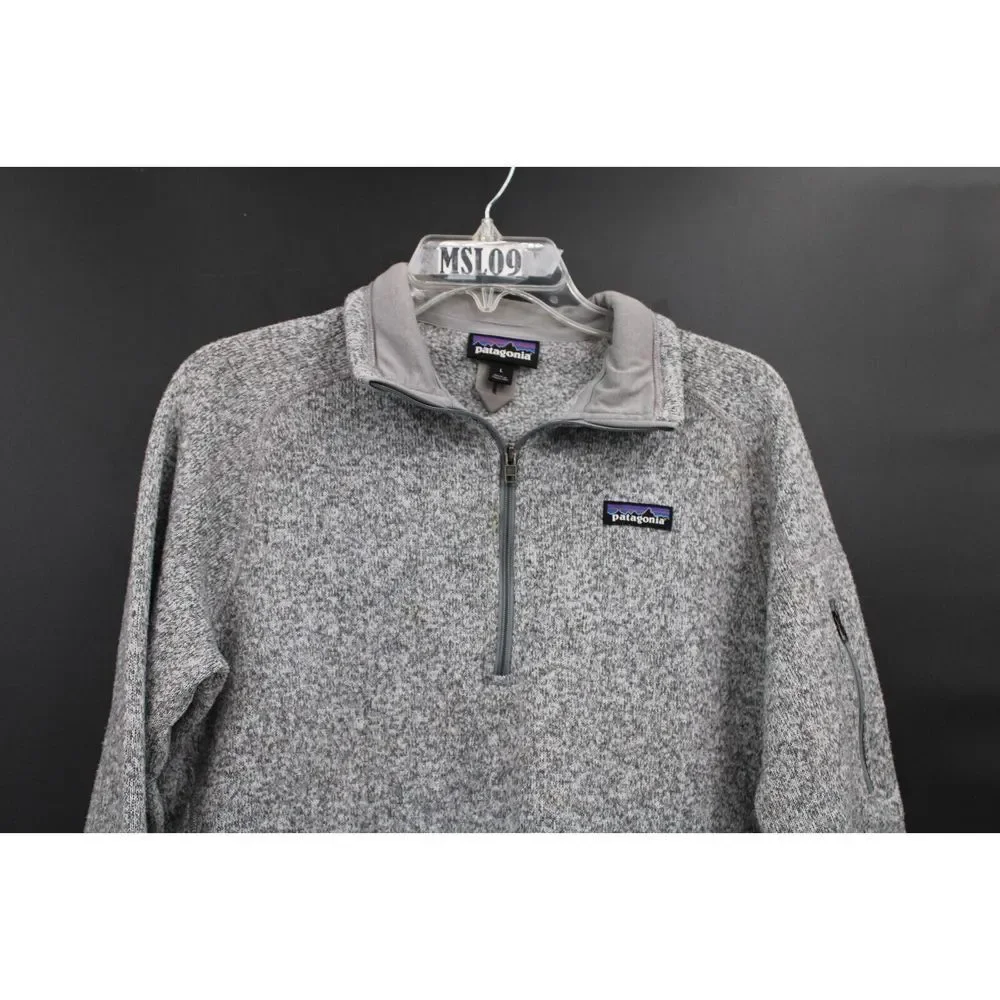 Patagonia Womens 1/2 Zip Better Sweater Size Large GRAY - Picture 3 of 8